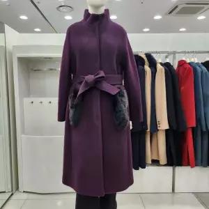 누빔 차이나 루즈빗 롱 모직 겨울코트JACW1WCH0290 US1215861