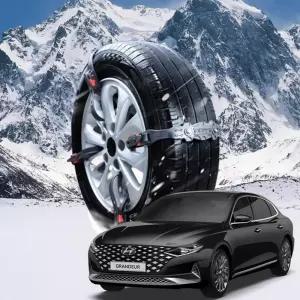 더뉴그랜저 시즌2 벨트형 스노우 타이어체인 미끄럼방지