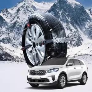 더뉴쏘렌토 시즌2 벨트형 스노우 타이어체인 미끄럼방지