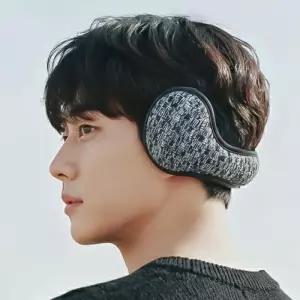 히키스 니트 퀼팅 방한귀마개 접이식 겨울 귀도리 여성 남성 커플 EM30