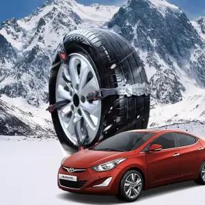 아반떼AD 시즌2 벨트형 스노우 타이어체인 미끄럼방지