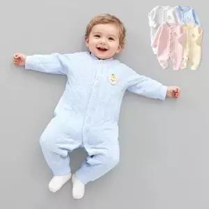 레몬곰돌이 누빔 순면 내의 긴팔 우주복 206036