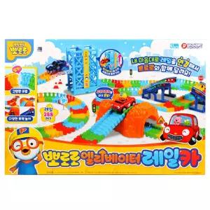 바니랜드 교통놀이 뽀로로 엘리베이터 레일카