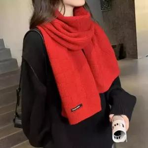 색 개 격자 니트머플러 커플목도리 데일리머플러 심플목도리