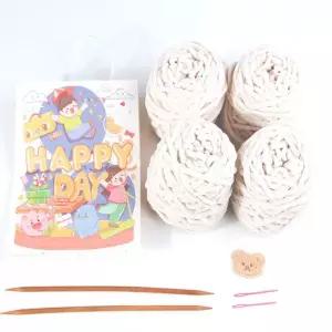 목도리뜨기 diy 대바늘 뜨개질 키트 뜨기 diy 패키지 뜨개 질세트