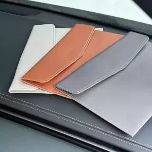 차량 자동차 등록증 케이스 커버 A5 가죽 바인더 보관 파우치 서류 매뉴얼 영수증 봉투