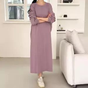 박스 이지 빅사이즈 롱 원피스