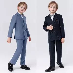 레오 브레스티드 글렌체크 빅포켓 정장 턱시도 풀세