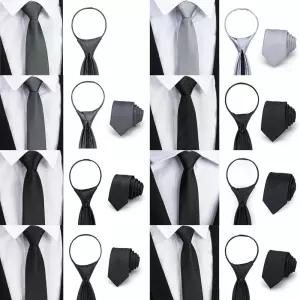 비즈니스 클래식 수동 자동넥타이 시즌3 그레이 블랙