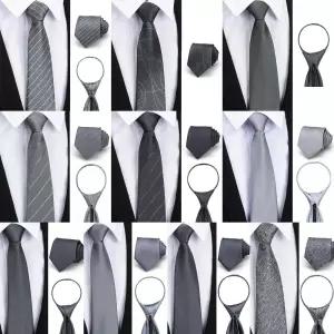 비즈니스 클래식 수동 자동넥타이 시즌1 그레이계열