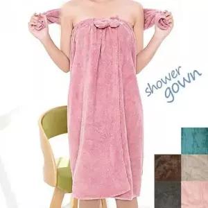 [에이치플러스몰]극세사 샤워 가운 목욕 타월 흡수력 좋은 사우나 바스 로브 세면