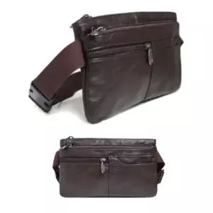 패션 힙색 미니 웨이스트백 가방 가죽 허리색 브라운 남자웨이스트백 여행용힙색