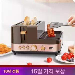 다기능 전기 토스트기 아침 토스터 와플 식사 자동단전