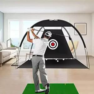 골프 스윙 연습용 접이식 그물망 텐트형 실내 옥상 가정 회사용