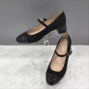 [탠디]여성 스트랩 포인트 미들힐 X2HF50YD14 BLACK 2SD_JJ