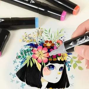 [셀러에이드]유성잉크 컬러마카 다용도 표기용 마커펜 컬러펜 아트 드로잉