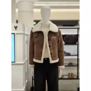 매장정품 SISLEY 시슬리 여성 버클 하이넥 스웨이드 무스탕 브라운 SALE80561-BR 1288806