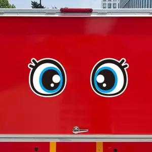 275x282mm 대형 고휘도반사 차량스티커 왕눈이12 고휘도