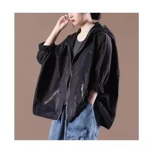 여성 매일예쁜 야구 점퍼 오버사이즈 지퍼 포켓 후드 누빔 숏코트 인기3