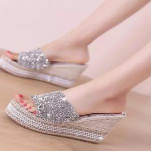 가보시 슬리퍼 여름 키높이 통굽 라탄 발편한 웨지힐 통굽가보시힐 샌들