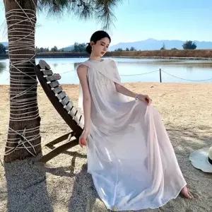 여친 원피스 롱스커트 쉬폰 드레스 예쁜 파티 바캉스룩 생일 SPO마켓1