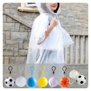 세트 캡슐 키링 우비 휴대용 4개 장마용품