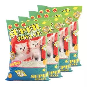 슈퍼조이풀모래 5kgx4개입 벤토나이트 레몬향 캣 화장실 배변모래