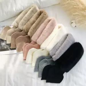 [콩심팥심]나프커 페이크퍼 털 목도리 넥워머 리본 고리 니트 간절기 겨울