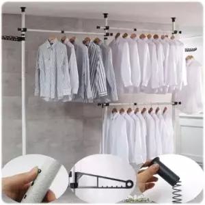 이동형행거 기둥식 3단 행거(봉지름 약 38mm)드레스룸