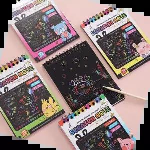 미술놀이 스크래치 페이퍼 미술 색칠공부 그림판 노트