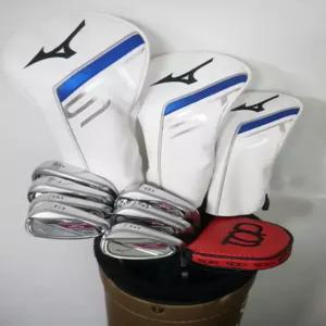 중고 여성 미즈노 JPX Q 드라이버, 우드, 유틸리티, 아이언 풀세트  캐디백 포