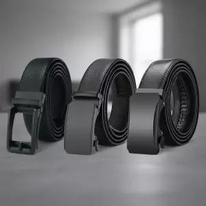 남성 자동 버클 가죽 벨트 캐주얼 결혼식 양복 정장 원터치 소가죽