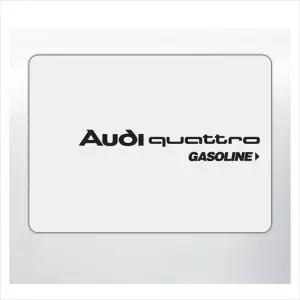 D24 아우디 콰트로 주유구 데칼스티커 미니 TKIC-12