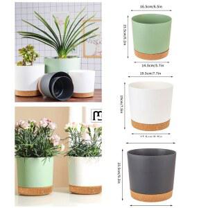 분리형 바닥 화분 식물용 원형 급수 다육 식물 마당 발코니 자동 분재