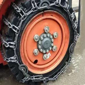 지게차 방지 스노우 미끄럼 타이어 사슬 체인 눈길