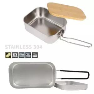 대나무 뚜껑겸용 디너박스 도시락 1세트 대나무 뚜껑겸용