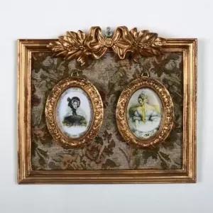 [베스트TOP100] 그레이스 2칸 엔틱사진액자(골드) (ant-0022)