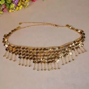 밸리댄스 허리 체인 힙스카프 벨트 스카프 공연 의상