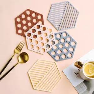 실리콘 북유럽풍 받침대 컵 티코스터 DD-11768