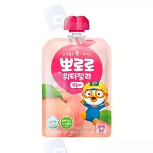 뽀로로 워터젤리 복숭아 120ml 10개 짜먹는 과일주스 복숭아맛 피치주스 아이음료