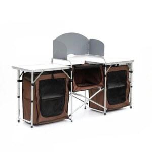 테이블 캠핑장 접이식 블랙 리프팅 폴딩보관 야외 경량 펜션 엠티 육각 글램핑 장비 세트