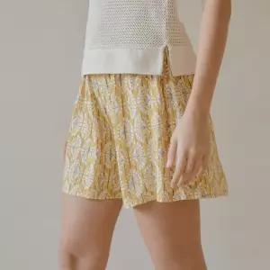 라페어 에스닉 커브 옐로우 인견 4부 팬츠 LWJDAP0009-YE