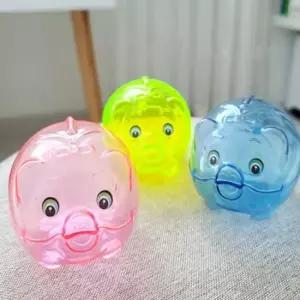 투명 돼지 저금통 소3P 칼라 ND-927