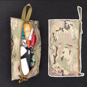 멀티 밀리터리 파우치 여행 가방 보조배터리 핸드폰 단조팩 카라비너 낚시