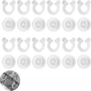 ArrErr 12 세트 이불 커버 클립 다운 그립퍼 노핀 안전 클램프 버클 버튼 홀더 고정 장치 침대 시트 퀼트