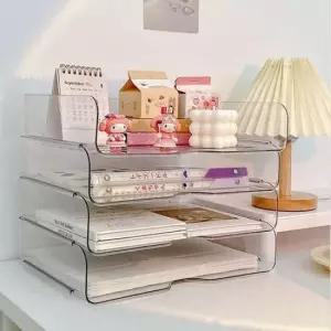 [JED] 책 책상 서류정리함 깔끔한 사무실투명정리함 미니서랍 적층