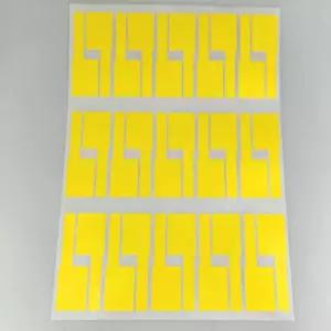 케이블타이 정리함 전선 분류 네임택 스티커 옐로우 라벨