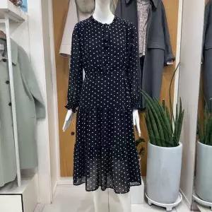 [하프클럽/] DP01 리본 쉬폰 시스루 도트 원피스 CP3WOP03