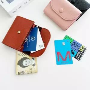 똑딱버튼 카드지갑 월렛 동전지갑 베이직 명함 미니 여자