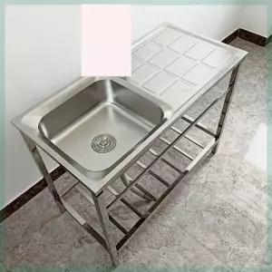 스텐 교체 탕비실 텃밭 세트 개수대 (수도꼭지없음) 카페 식당 농막 야외용 주방